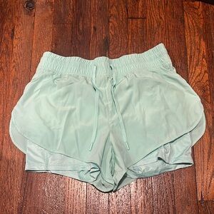 90 Degree By Reflex Mint Green Athletic Shorts with Elastic Waistband